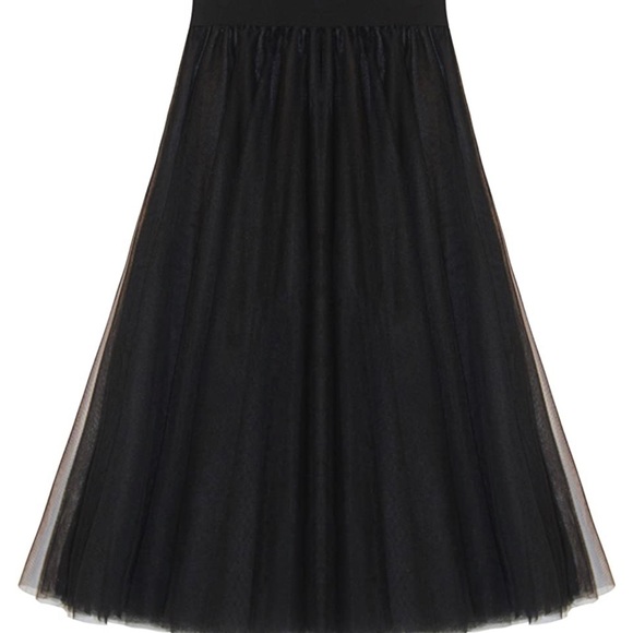 Tulle skirt layered soft Black net tutu - Picture 3 of 6